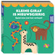 Bilderbücher Fröhlicher Freund aus Holz – kleine Giraffe