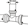 Cornat Presskupplungs-T-Stück 16 mm 10 s MS-A2 – vrptp500416n