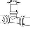 Cornat Presskupplung T-Stück 20 mm 10s MS-A2 – VRPTP500420N