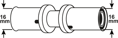 Cornat Presskupplung 16x16mm 10 Stück ms-a2 - vrptp500650n