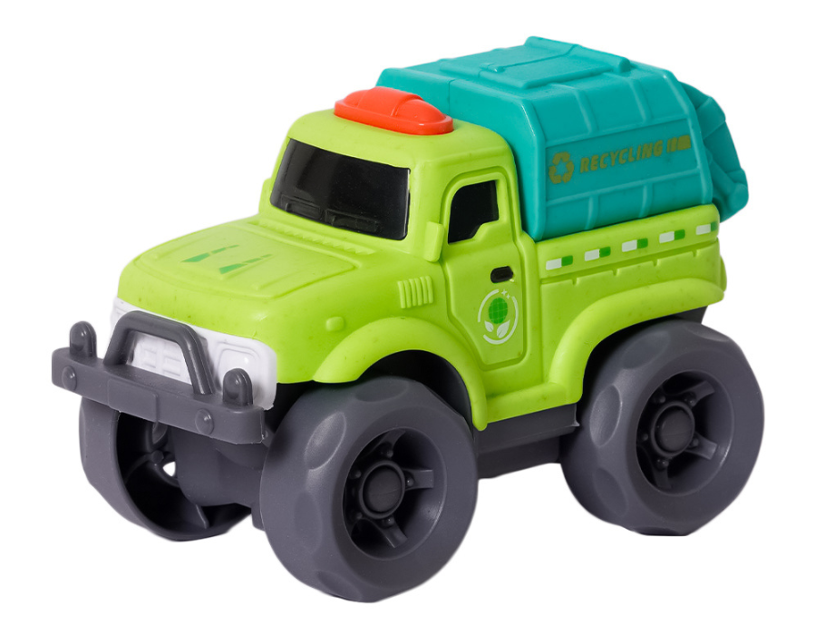 Biospielzeug-Müllwagen aus Biokunststoff