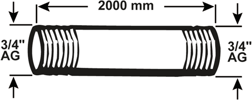 Cornat Galva-Rohr mm 3 4 2000 mm (530) – vzs53034200