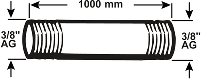 Cornat Galva-Rohr mm 3 8 1000 mm (530) – vzs53038100