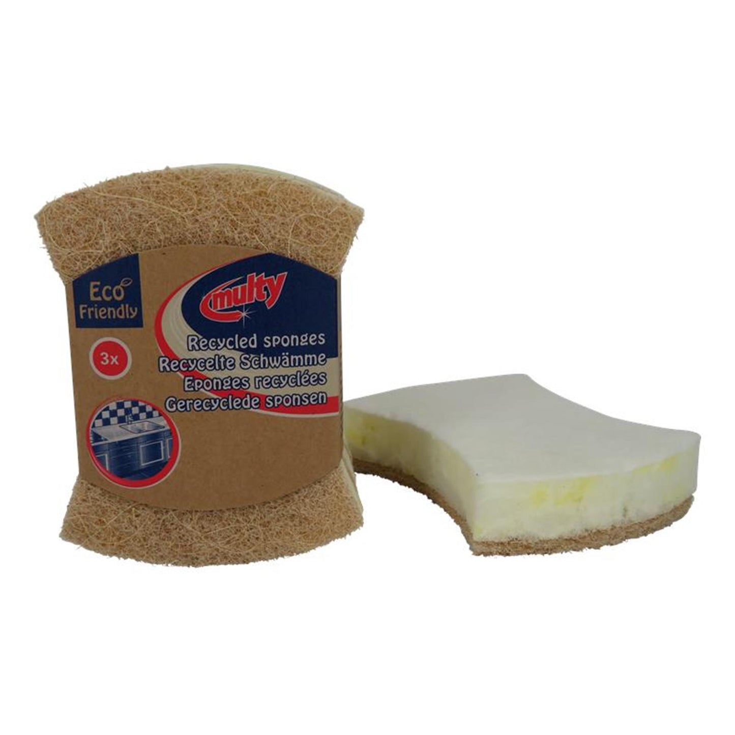 Multy recycelte Scheuerschwämme 3 Stücke