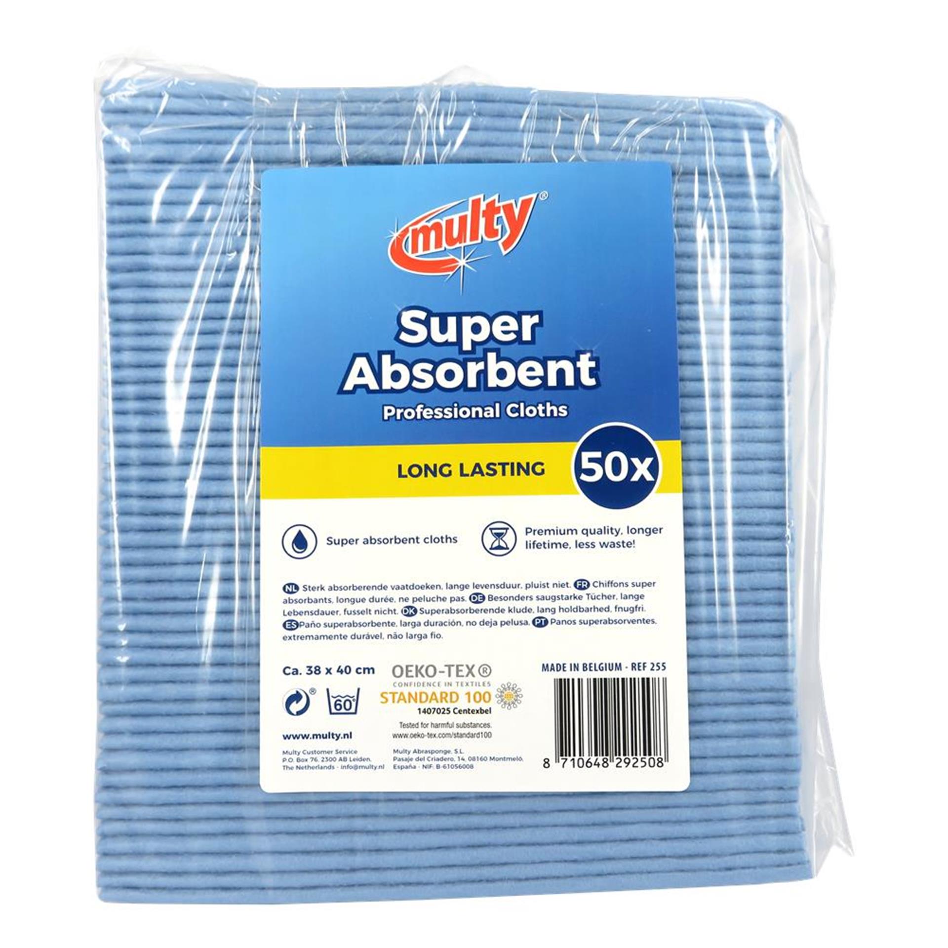 Multy Geschirrtücher Viskose 50er-Pack blau