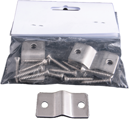 Waelbers Drahtplattenklemme 6,0 mm Edelstahl 304 – 100 Stück – 460326.13