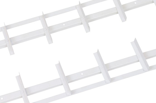 Waelbers Zaun-Rollladenlamellen 165 cm Edelstahl, weiß beschichtet - 1 Stück - 670435.99