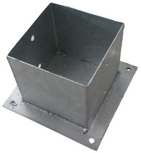 Waelbers Pfostenhalter auf Platte 151 mm, feuerverzinkt (FV) – 1 Stück – 42836353,99