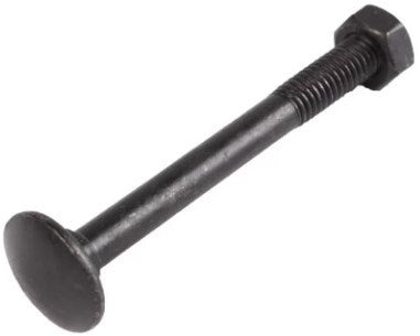 Waelbers Schlossschraube M8x70mm + Mutter M8 Schwarz - 25 Stück - 9677.09