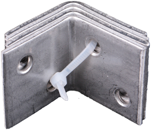 Waelbers Verstärkungsecke 30x30mm Edelstahl + EAN - 250 Stück(e) - 4306ean.11
