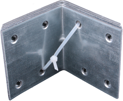 Waelbers Verstärkungsecke 60x60mm, blau verzinkt (gv), blau verzinkt (gv)p + ean - 100 Stück(e) - 4321ean.13