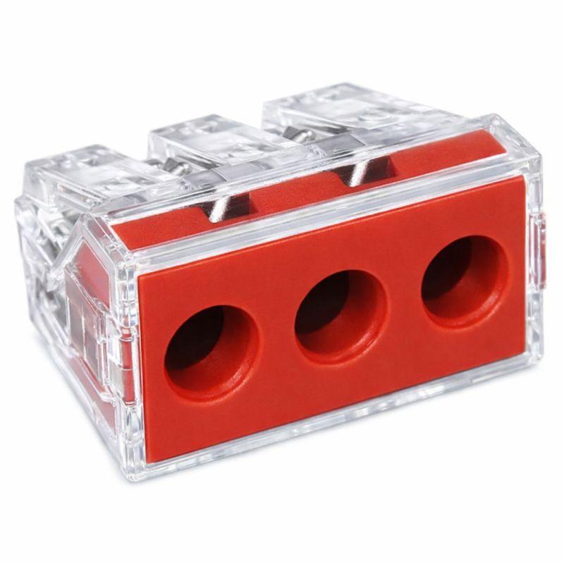 Wago Schweißklemme 3-Wege 2,5-6,0 mm Tra rot 773-173 | 50 Stk