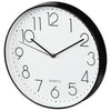 Hama Wanduhr Eleganz Ø 30 cm Schallarm Arm Schwarz Weiß