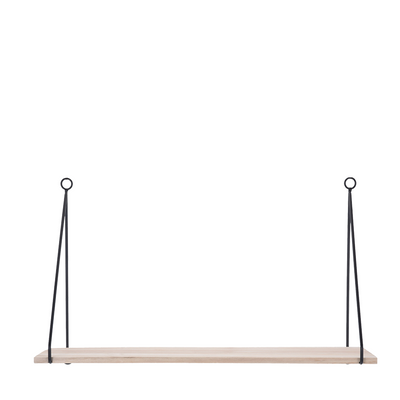 Wandregal aus Holz und Metall, 50 x 16 x 29 cm
