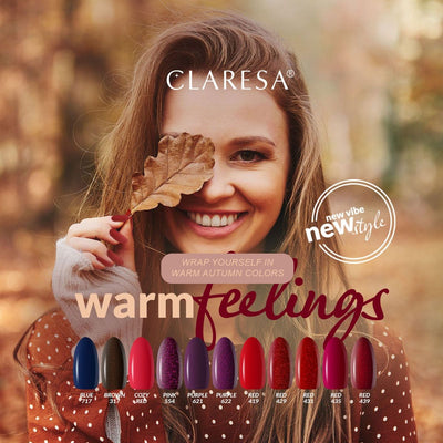 Claresa Claresa UV führte Gellak 5ml gemütliche rote warme Gefühle