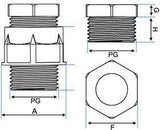 Kabelverschraubung pg16 grau jsl pro Stück – 4081701 - afbeelding 2