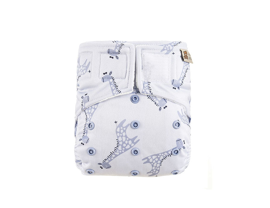 HappyBear Waschablewindel All-in-One Blue Giraffe