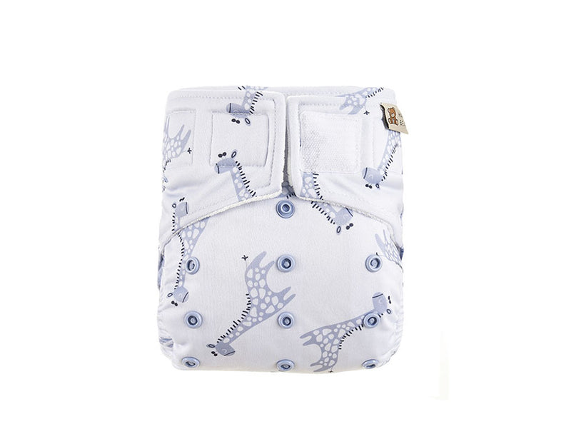 HappyBear Waschablewindel All-in-One Blue Giraffe