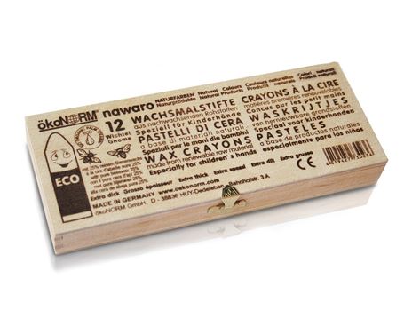 Ökonorm Wachs Buntstifte Geschenkbox Kinder 12 Stücke
