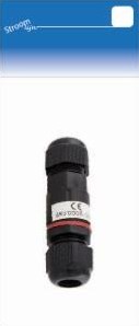 Wasserdichte Kabelkupplung IP68 max. 3x1,5qmm schwarz - 6617040