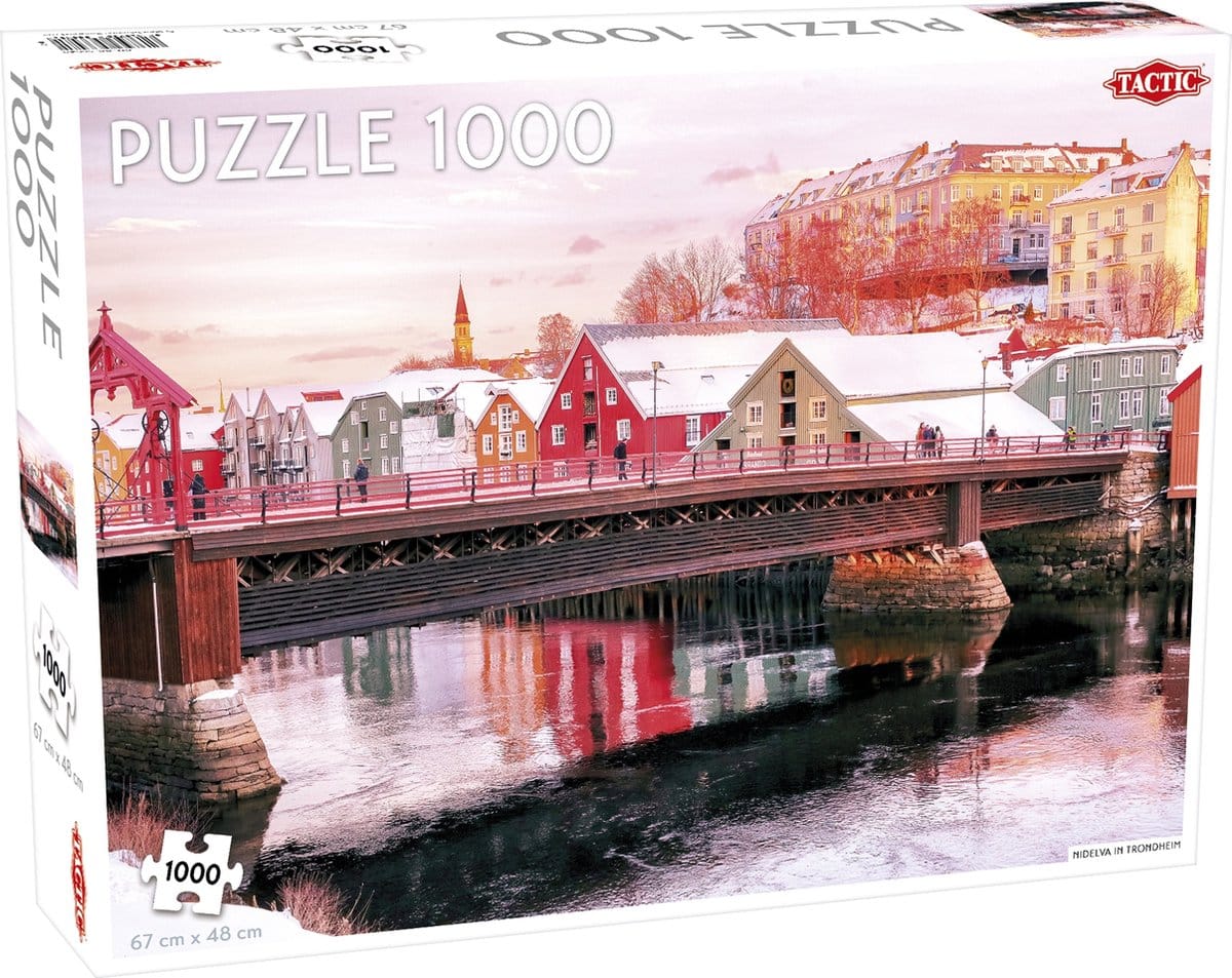 Puzzle Nidelva in Trondheim 1000 Stücke