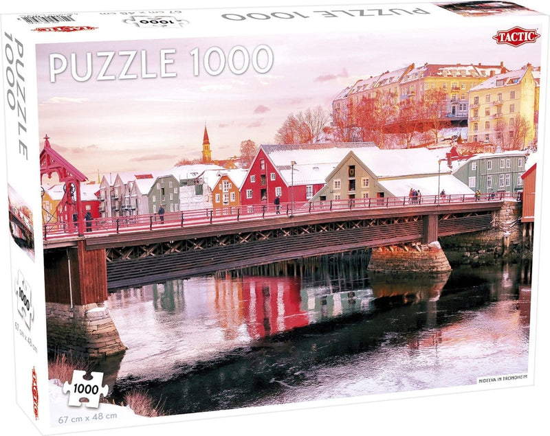 Puzzle Nidelva in Trondheim 1000 Stücke