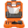 Wellcut wc-db56 Bitbohrer- und Lochsägen-Set | 56-teilig | im Aufbewahrungskoffer - wc-db56