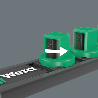 Wera 9600 Kappen-Magnetleiste, 1 4, leer, 30 x 270 mm – 05136420001