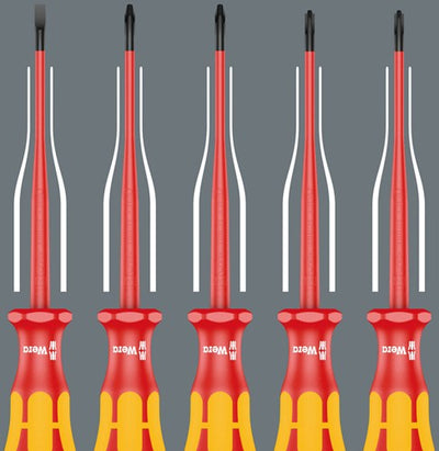 Wera 165 ist PZ S # 1+ 2 Schraubendreher-Set Kraftform Plus Serie 100. mit reduziertem Klingendurchmesser, 2-teilig – 05006470001