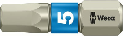 Wera 3840 1 ts Bits Sechskant, Edelstahl, Hex-Plus, 6,0 x 25 mm – 1 Stück(e) – 05071076001