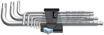 Wera Zuuss Set 3950 9 Hex-Plus Edelstahl 1