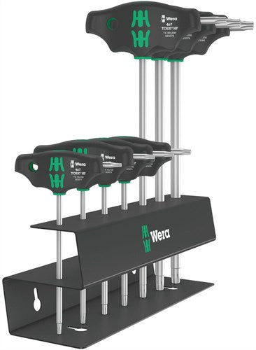 Wera 467 7 Torx® HF-Schraubendreher-Set 2 | T-Griff-Satz Torx® HF | mit Haltefunktion | 7-teilig - 05023456001