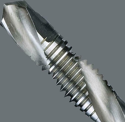 Wera 847 HSS-Kombinationsbohrer mit Gewindebohrer, M 6 – 1 Stück – 05104643001
