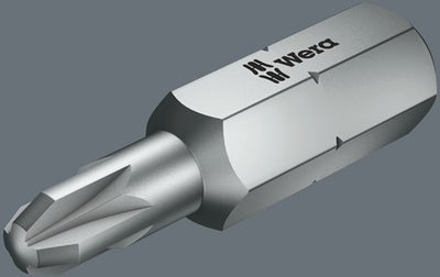 Wera 851 1 RZ Bits Phillips, PH 2 x 25 mm reduzierter Schaftdurchmesser – 1 Stück – 05135009001