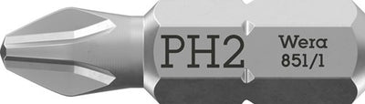Wera 851 1 Z-Bits Phillips, PH 2 x 25 mm – 1 Stück – 05072072001