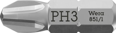 Wera 851 1 Z-Bits Phillips, PH 3 x 25 mm – 1 Stück – 05072074001