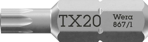 Wera 867 1 Torx®-Bits, TX 20 x 25 mm – 1 Stück – 05066487001