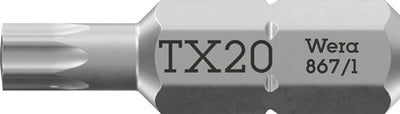 Wera 867 1 Torx®-Bits, TX 20 x 25 mm – 1 Stück – 05066487001