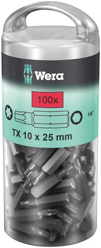 Wera 867 1 Z Torx® DIY 100, Tx 20 x 25 mm (100 Bits pro Box) – 1 Stück – 05072448001