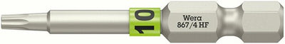 Wera 867 4 Torx® HF-Bits mit Haltefunktion, TX 10 x 50 mm - 05060506001