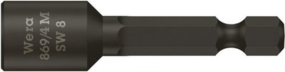 Wera 869 4 m Steckschlüssel-Bit, magnetisch, 8,0 x 50 mm – 1 Stück – 05060423001
