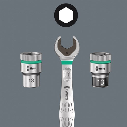 Wera 8767 a HF Torx® Zyklop Bit-Stecknuss-Kombination mit 1 4 Antrieb mit Haltefunktion, Tx 40 x 28 mm – 1 Stück – 05003371001