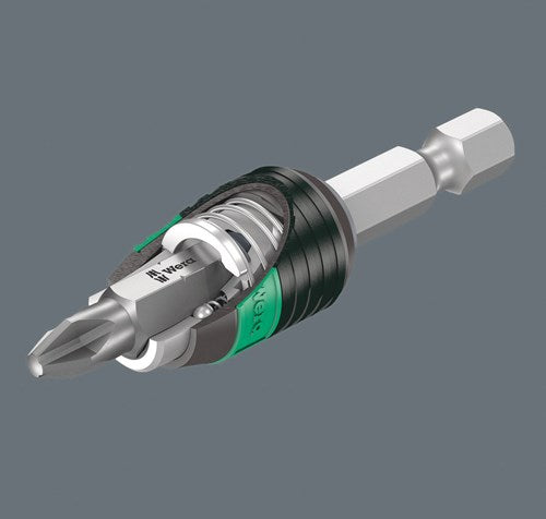 Wera 888 4 1 K Rapidaptor Universal-Bithalter, 1 4 Zoll x 50 mm x 1 4 Zoll – 1 Stück – 05052500001