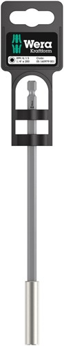 Wera 899 4 1 s Universal-Bithalter mit starkem Klemmring, 1 4 Zoll x 200 mm – 1 Stück – 05160979001 - afbeelding 1
