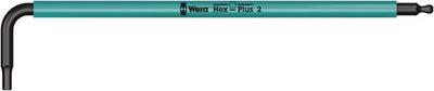 Wera 950 spkl Winkelschlüssel mehrfarbig, metrisch, Blacklaser, Sechskant-Plus, 2,0 mm – 1 Stück – 05022602001