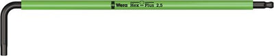 Wera 950 spkl Winkelschlüssel mehrfarbig, metrisch, Blacklaser, Sechskant-Plus, 2,5 mm – 1 Stück – 05022604001