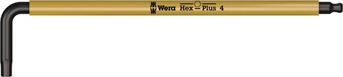 Wera 950 spkl Winkelschlüssel mehrfarbig, metrisch, Blacklaser, Sechskant-Plus, 4,0 mm – 1 Stück – 05022608001