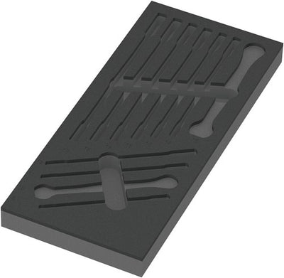 Wera 9830 Schaumstoffeinlage für 6000 Joker Set 1, ohne Werkzeug, 172 x 30 x 392 mm - 05137330001
