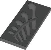 Wera 9832 Schaumstoffeinlage für 6004 Joker Set 1, ohne Werkzeug, 172 x 30 x 392 mm - 05137332001 - afbeelding 1