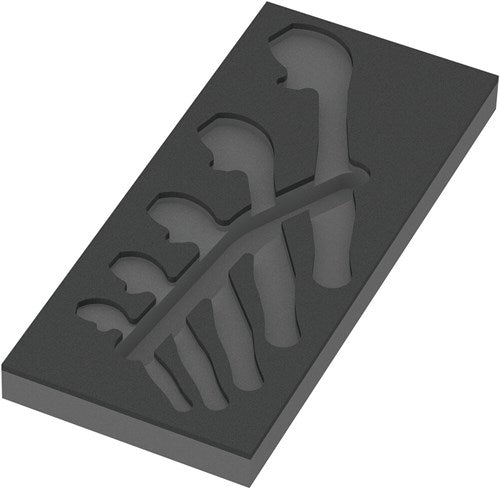 Wera 9832 Schaumstoffeinlage für 6004 Joker Set 1, ohne Werkzeug, 172 x 30 x 392 mm - 05137332001